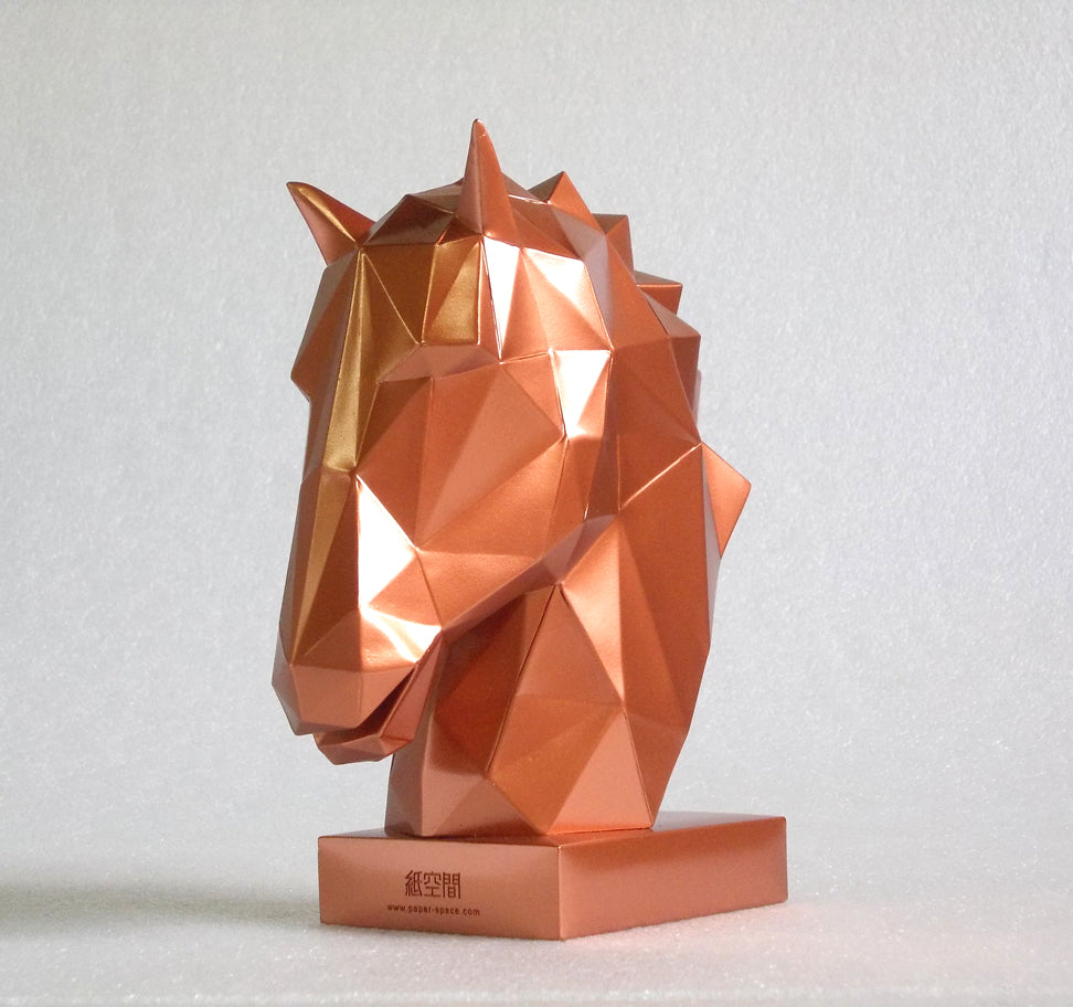 40% OFF Copper Horse Head — Geometric Sculpture