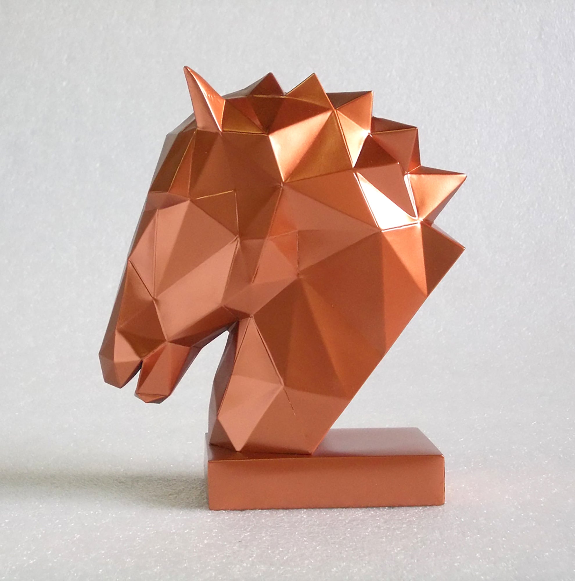 40% OFF Copper Horse Head — Geometric Sculpture