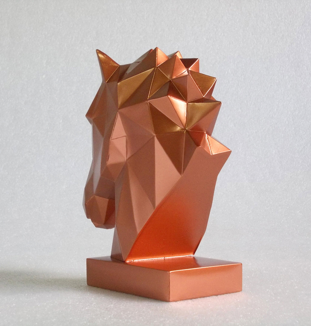 40% OFF Copper Horse Head — Geometric Sculpture
