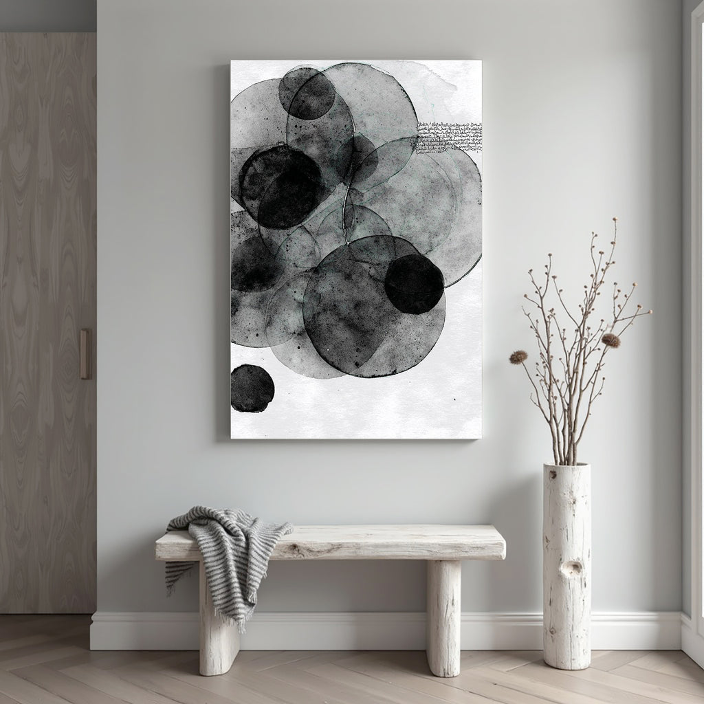 40% OFF Ink Orbits Abstract — Canvas Print