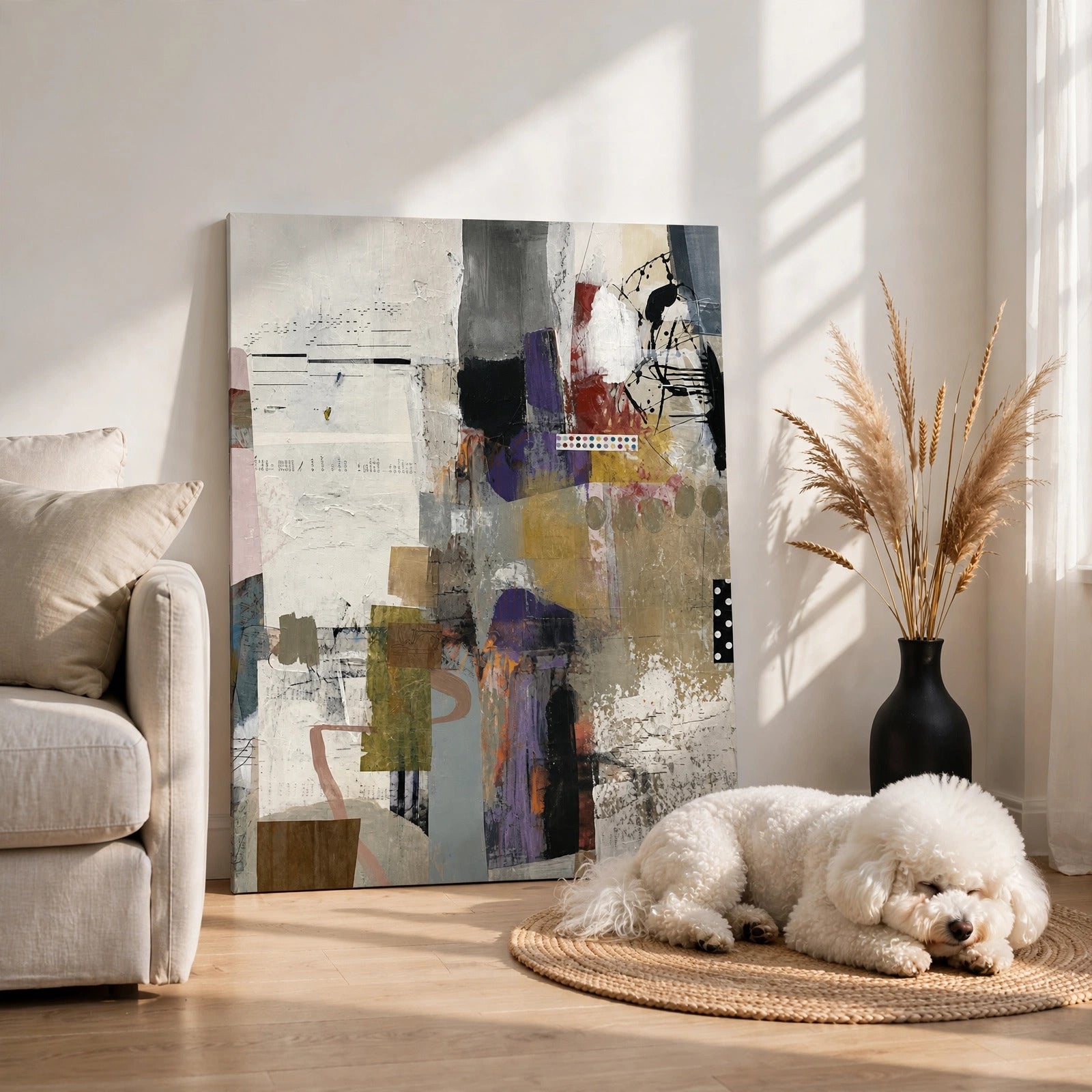 40% OFF Scattered Notes Abstract — Canvas Print