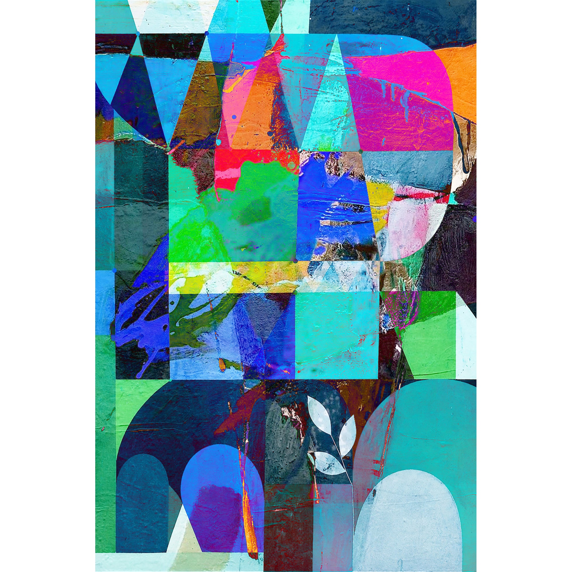 40% OFF Chromatic Geometry Abstract — Canvas Print