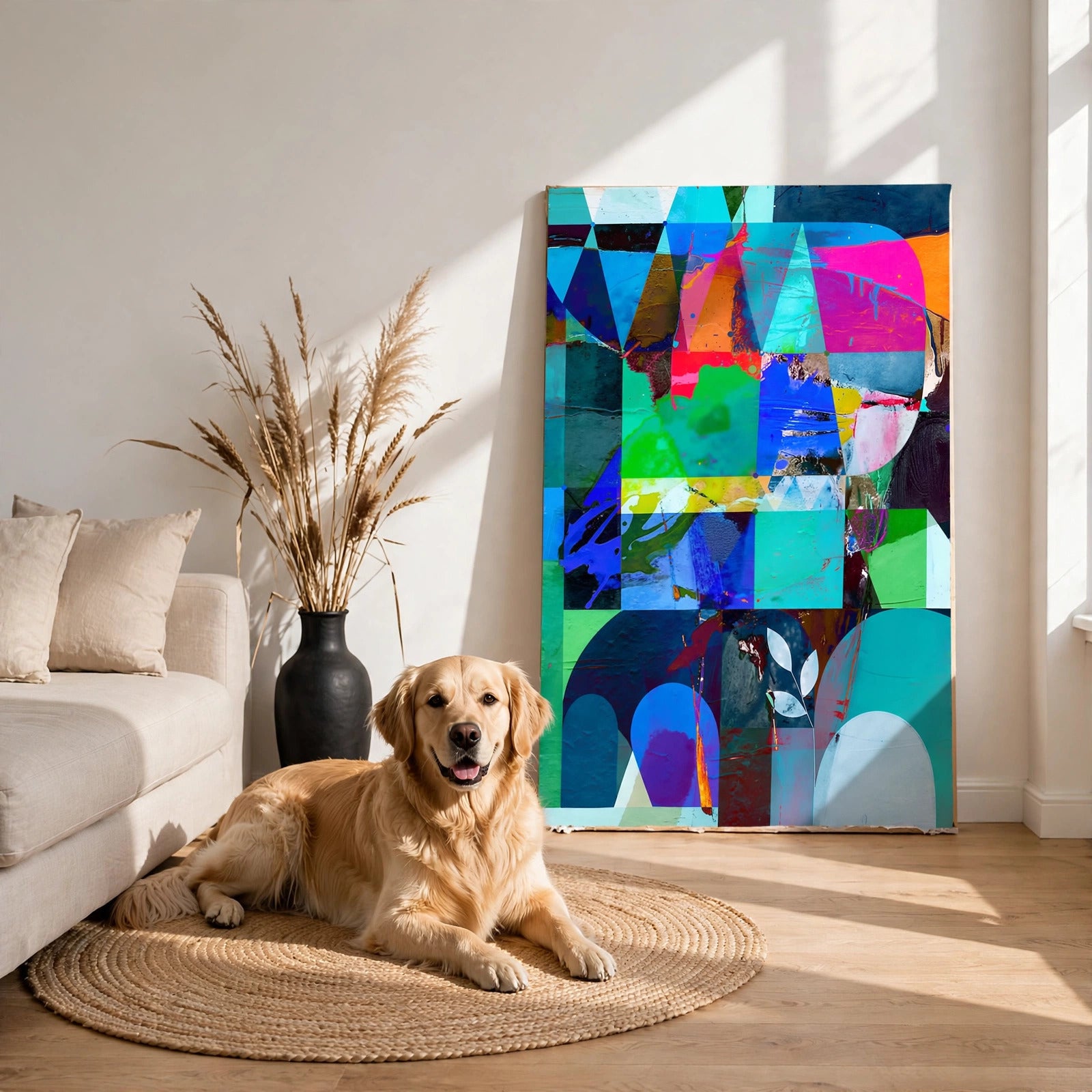 40% OFF Chromatic Geometry Abstract — Canvas Print
