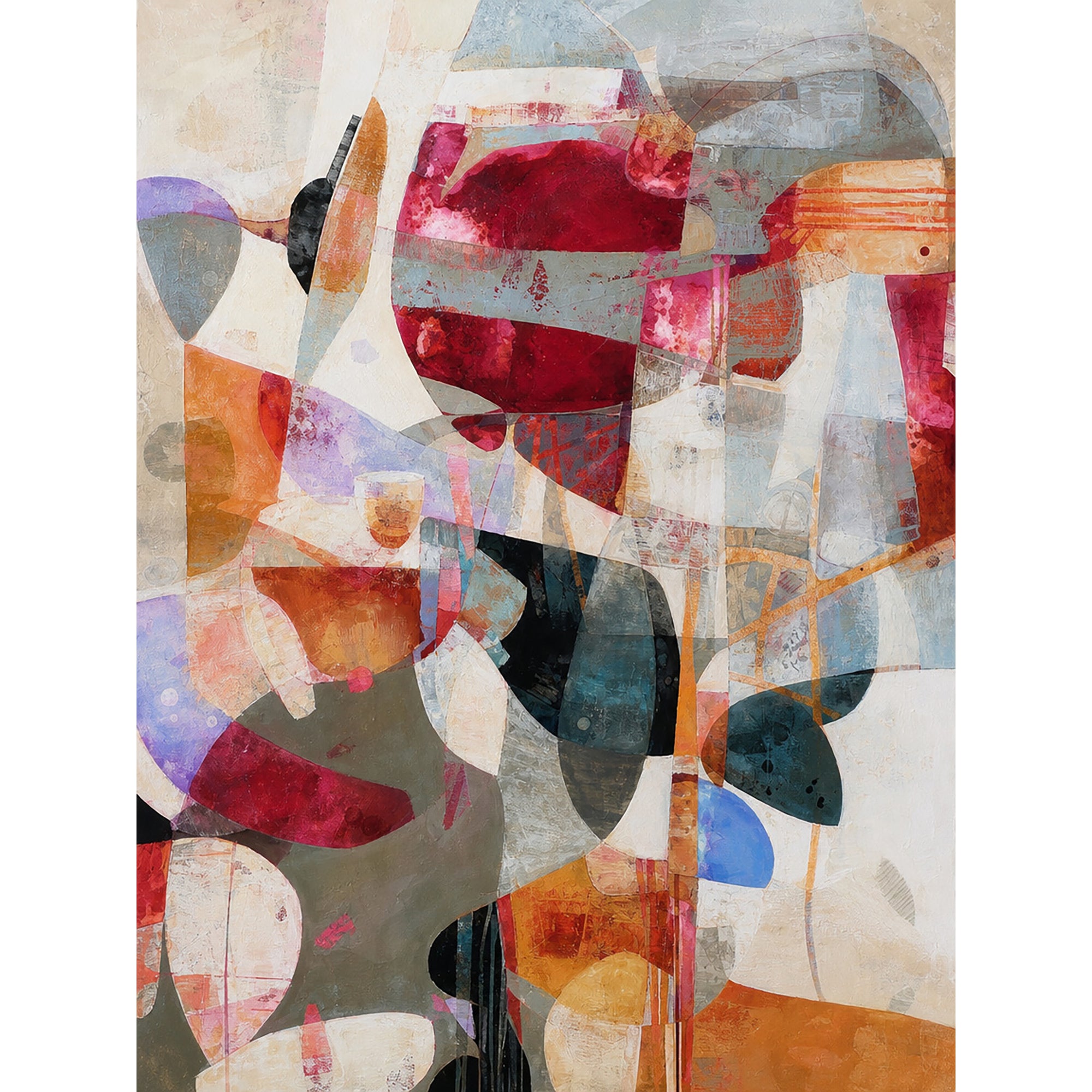40% OFF Blush Collision Abstract — Canvas Print