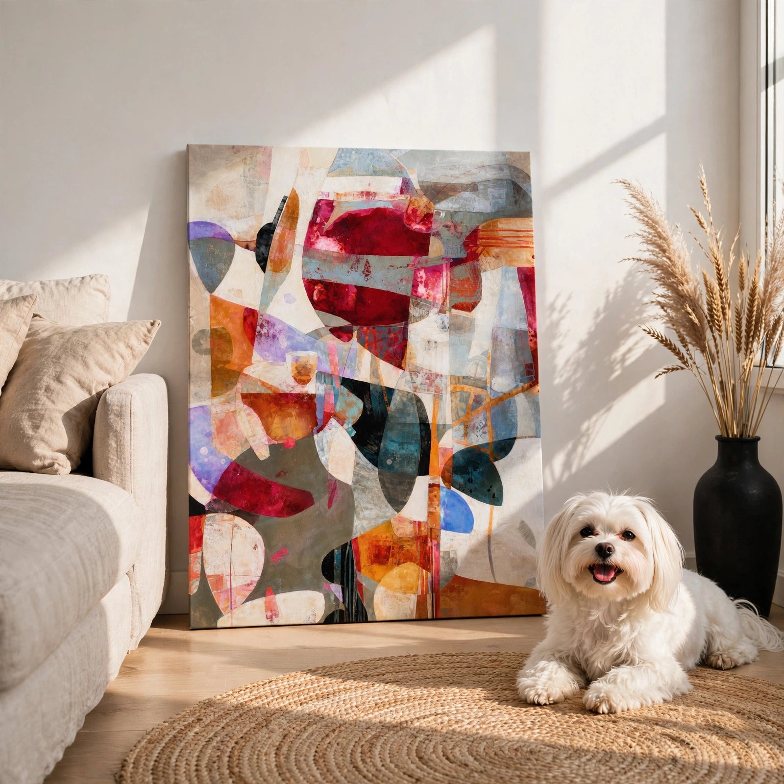 40% OFF Blush Collision Abstract — Canvas Print