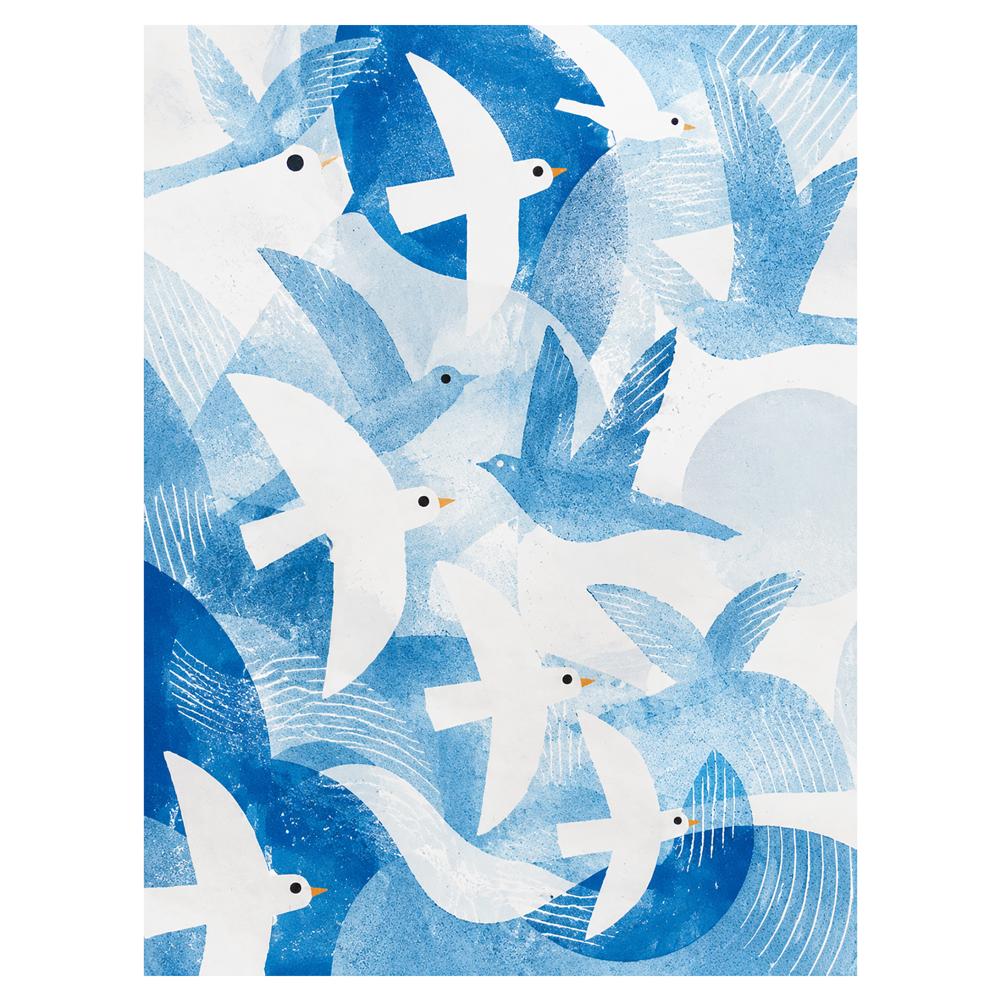 40% OFF Seagull Chorus Abstract — Canvas Print