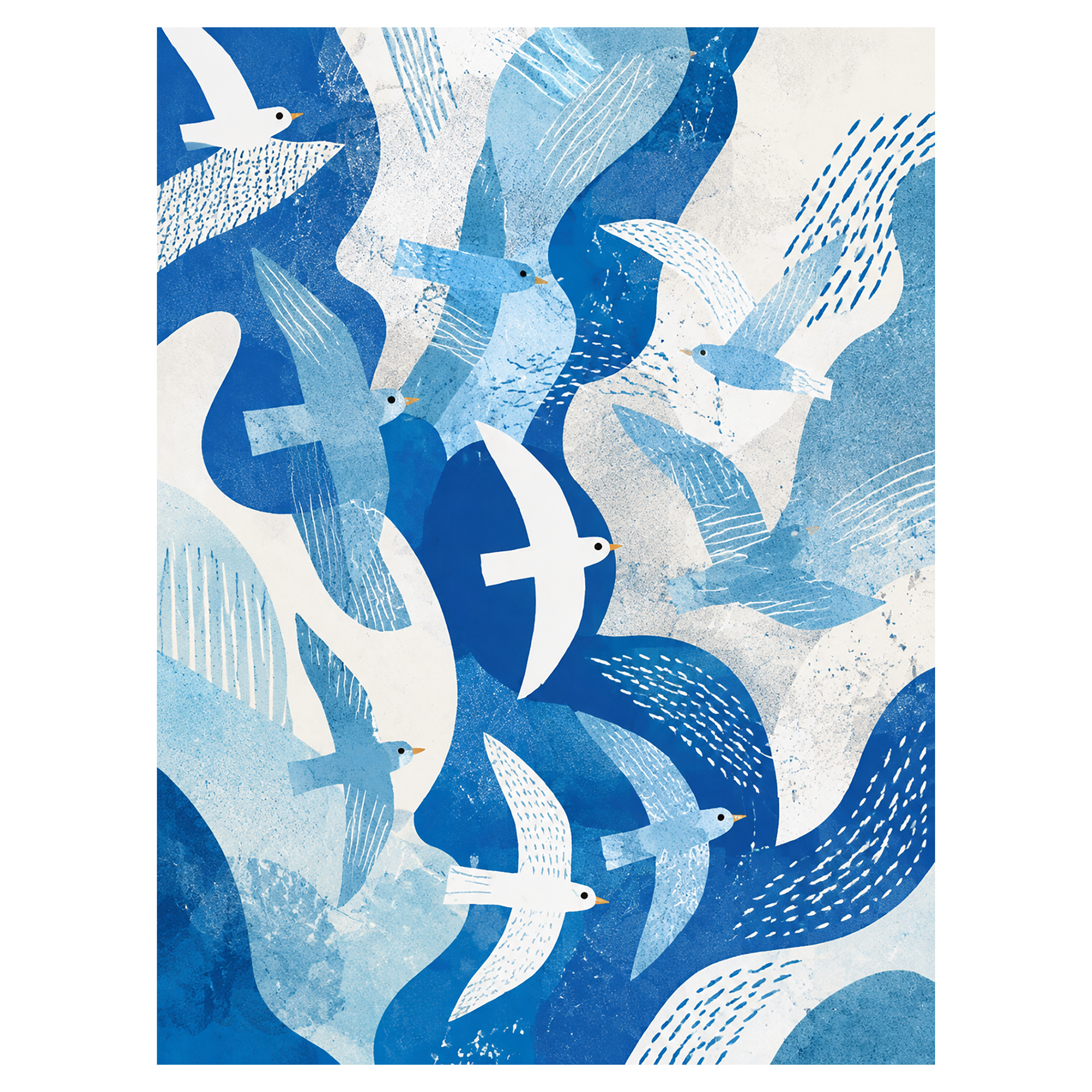 40% OFF Ocean Drift Abstract — Canvas Print