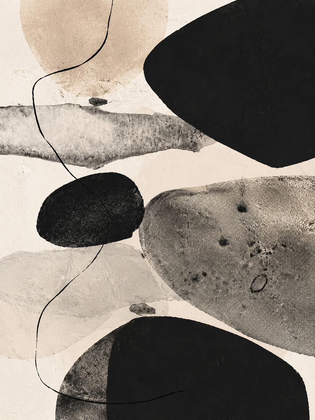 40% OFF Drifting Stones Abstract — Canvas Print