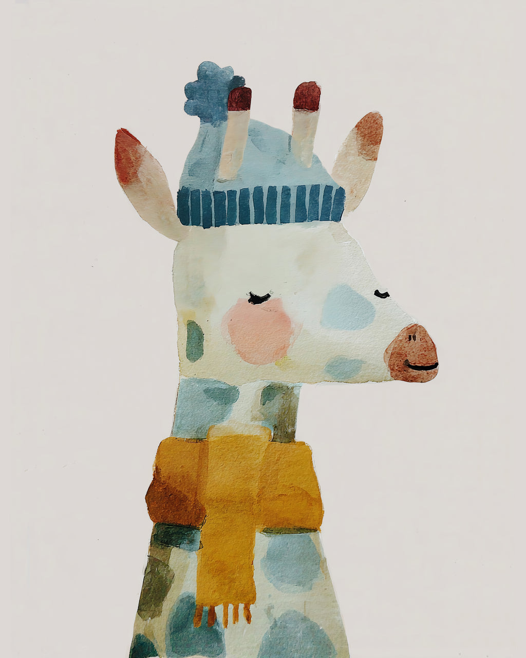 40% OFF Little Giraffe Art Print | Children's Room Decor | A2 & 50×70 cm Poster
