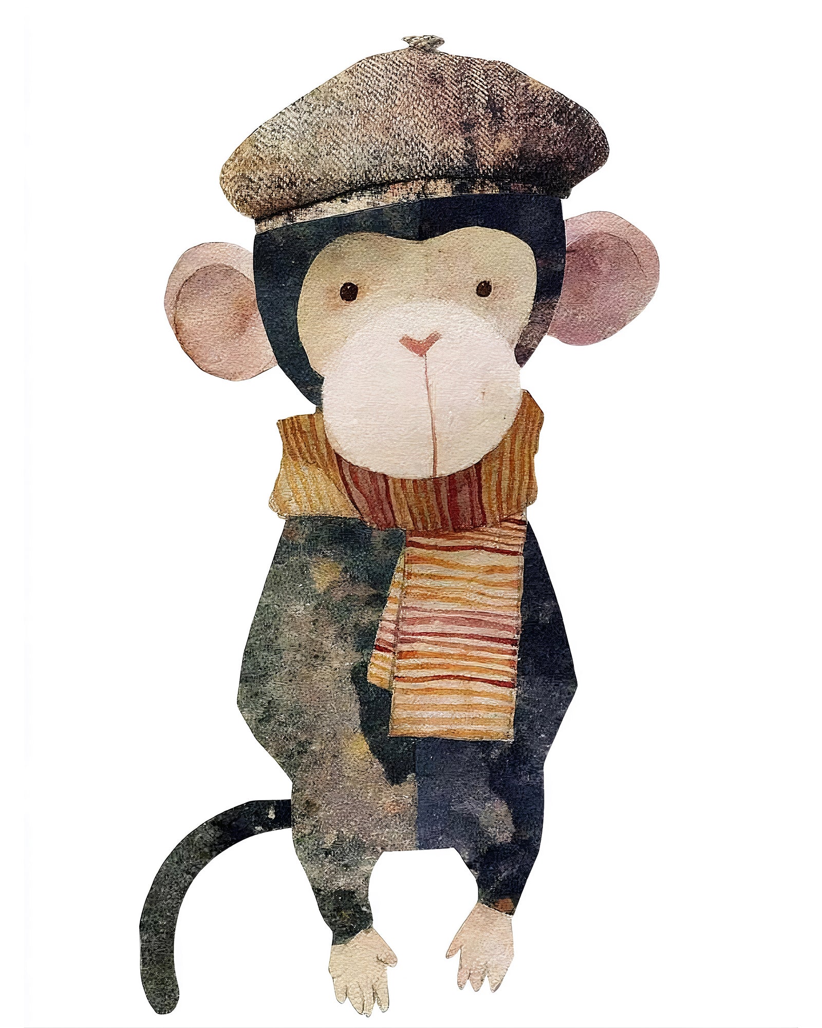 40% OFF Dapper Monkey Art Print | Wild & Whimsical | A2 & 50×70 cm Poster