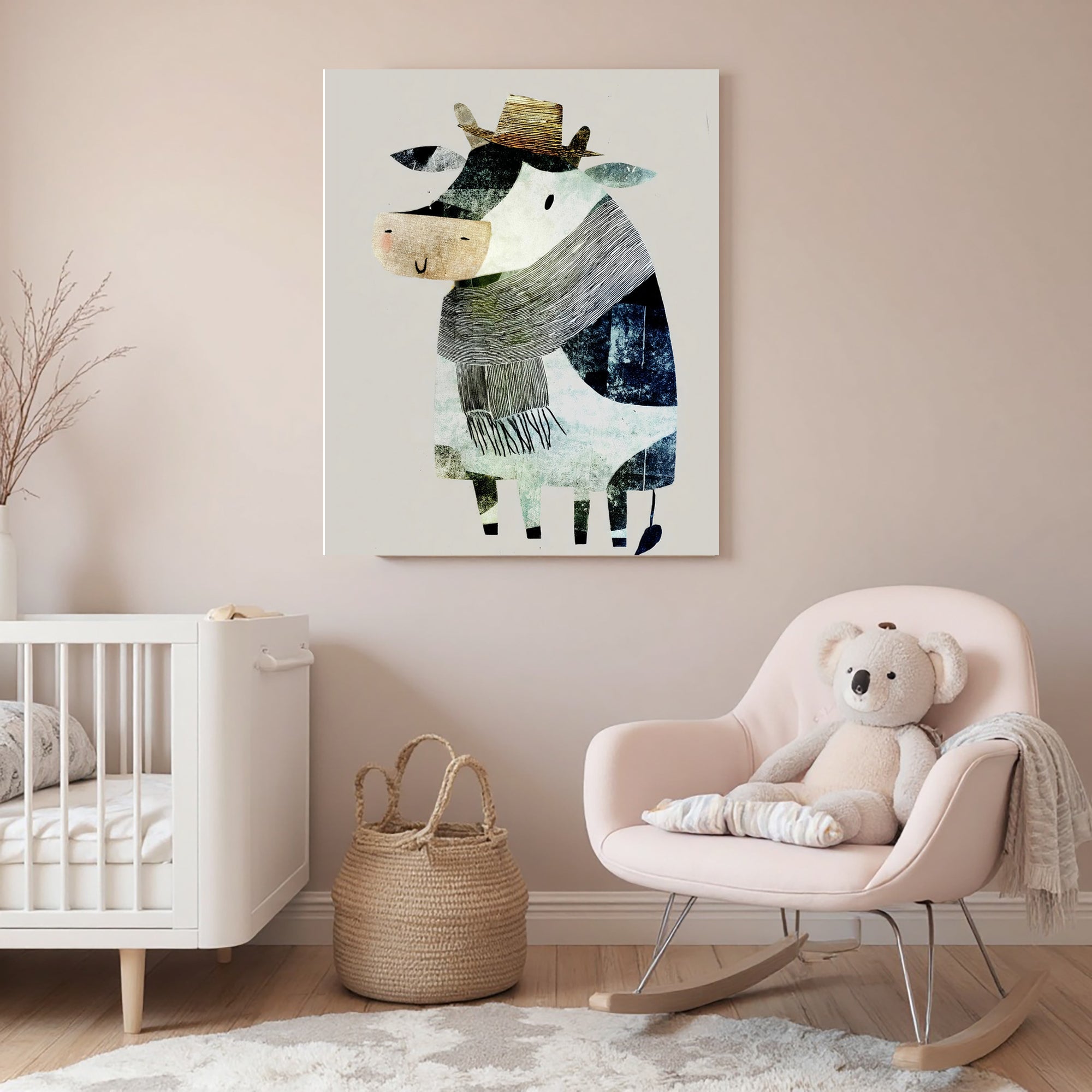 40% OFF Dapper Cow Art Print | Wild & Whimsical | A2 & 50×70 cm Poster
