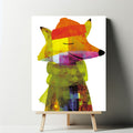 40% OFF Colourful Fox Art Print | Children's Room Decor | A2 & 50×70 cm Poster
