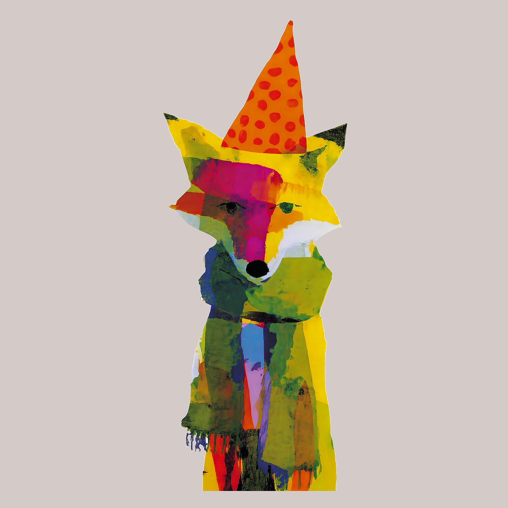 40% OFF Neon Dandy Fox Abstract | A2 & 50×70 cm Poster