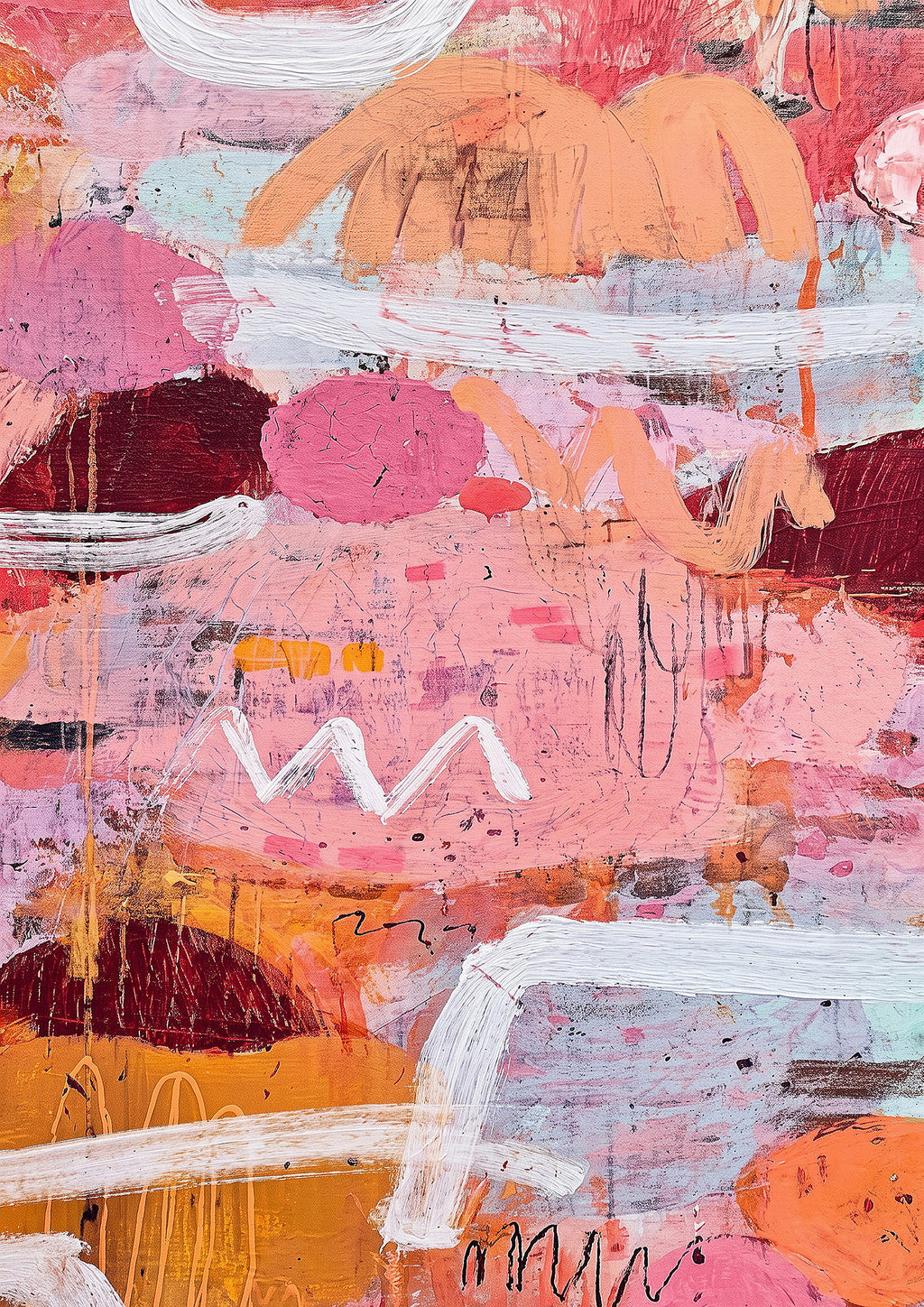 40% OFF Coral Surge Abstract — Canvas Print