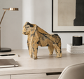 40% OFF Weathered Ochre Gorilla — Geometric Sculpture