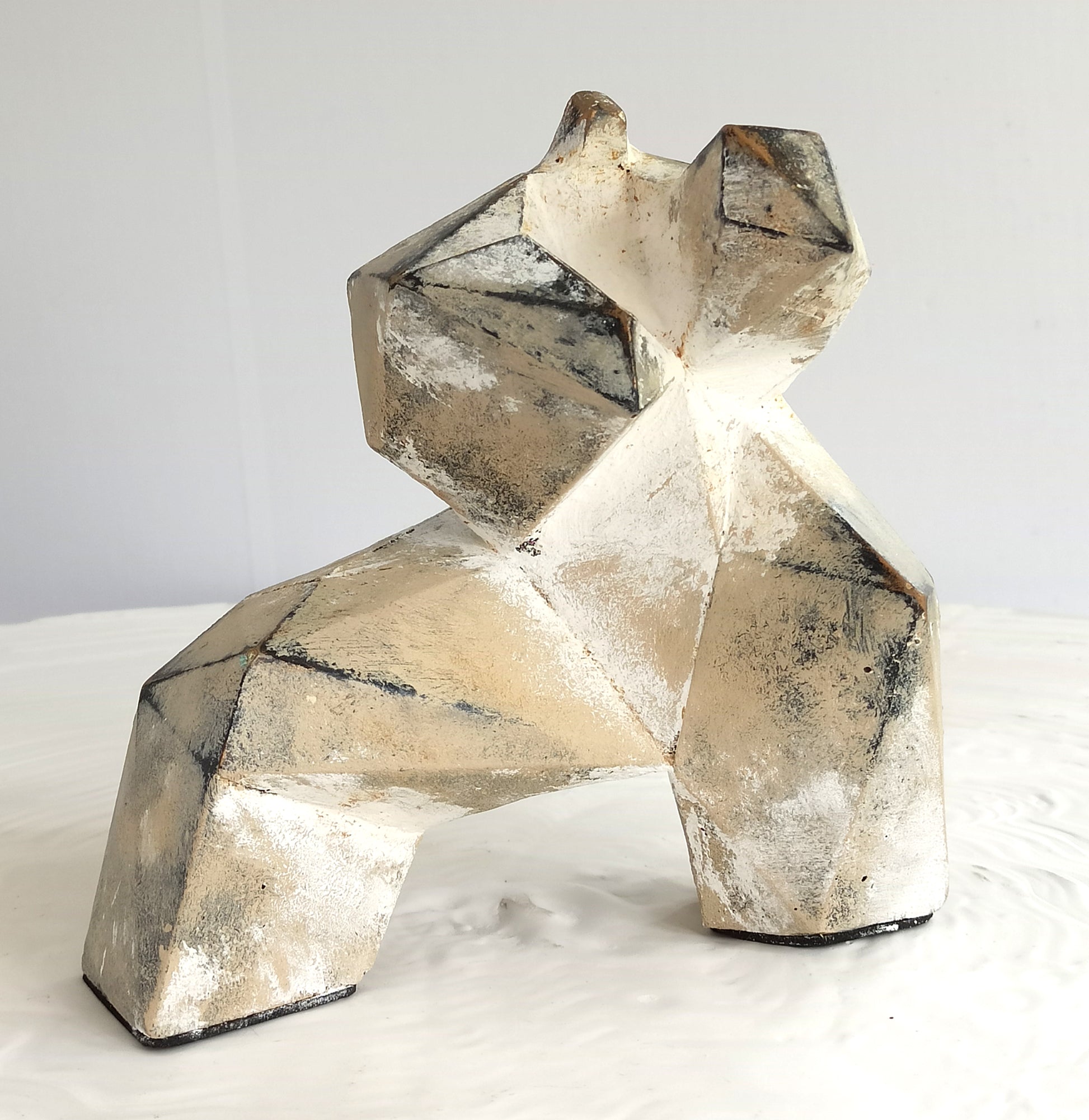 40% OFF Ash Grey Tai Chi Figure — Geometric Sculpture