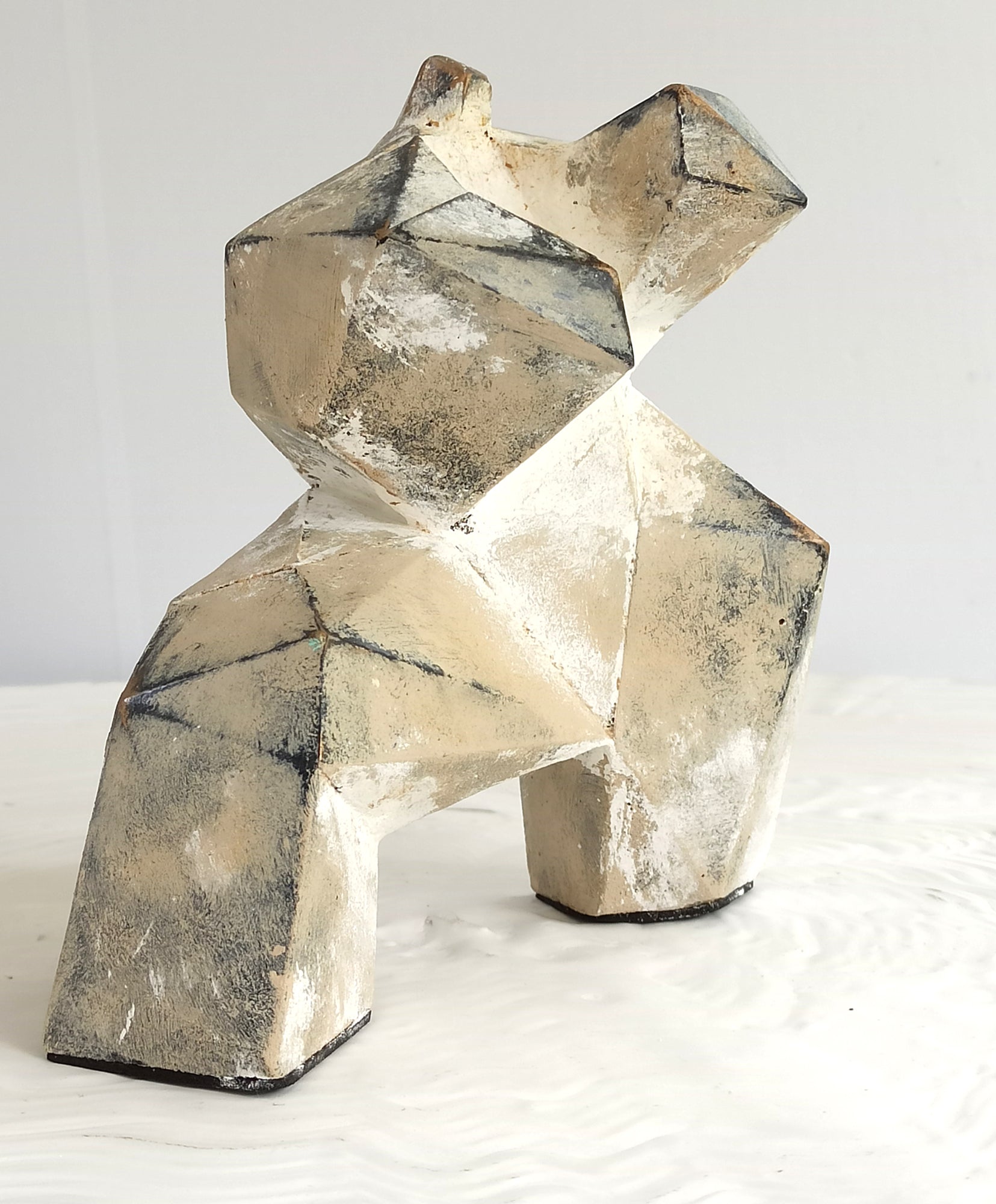 40% OFF Ash Grey Tai Chi Figure — Geometric Sculpture