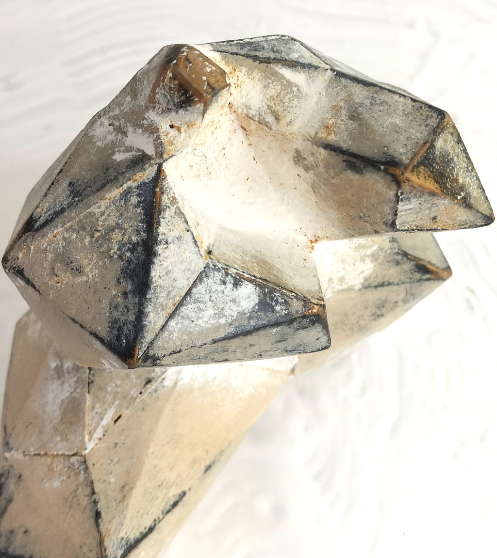 40% OFF Ash Grey Tai Chi Figure — Geometric Sculpture