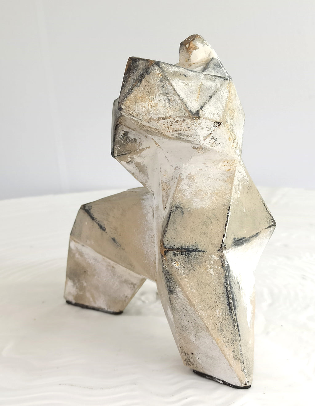 40% OFF Ash Grey Tai Chi Figure — Geometric Sculpture