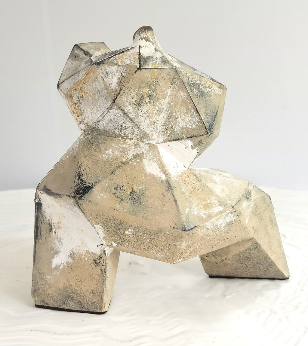 40% OFF Ash Grey Tai Chi Figure — Geometric Sculpture