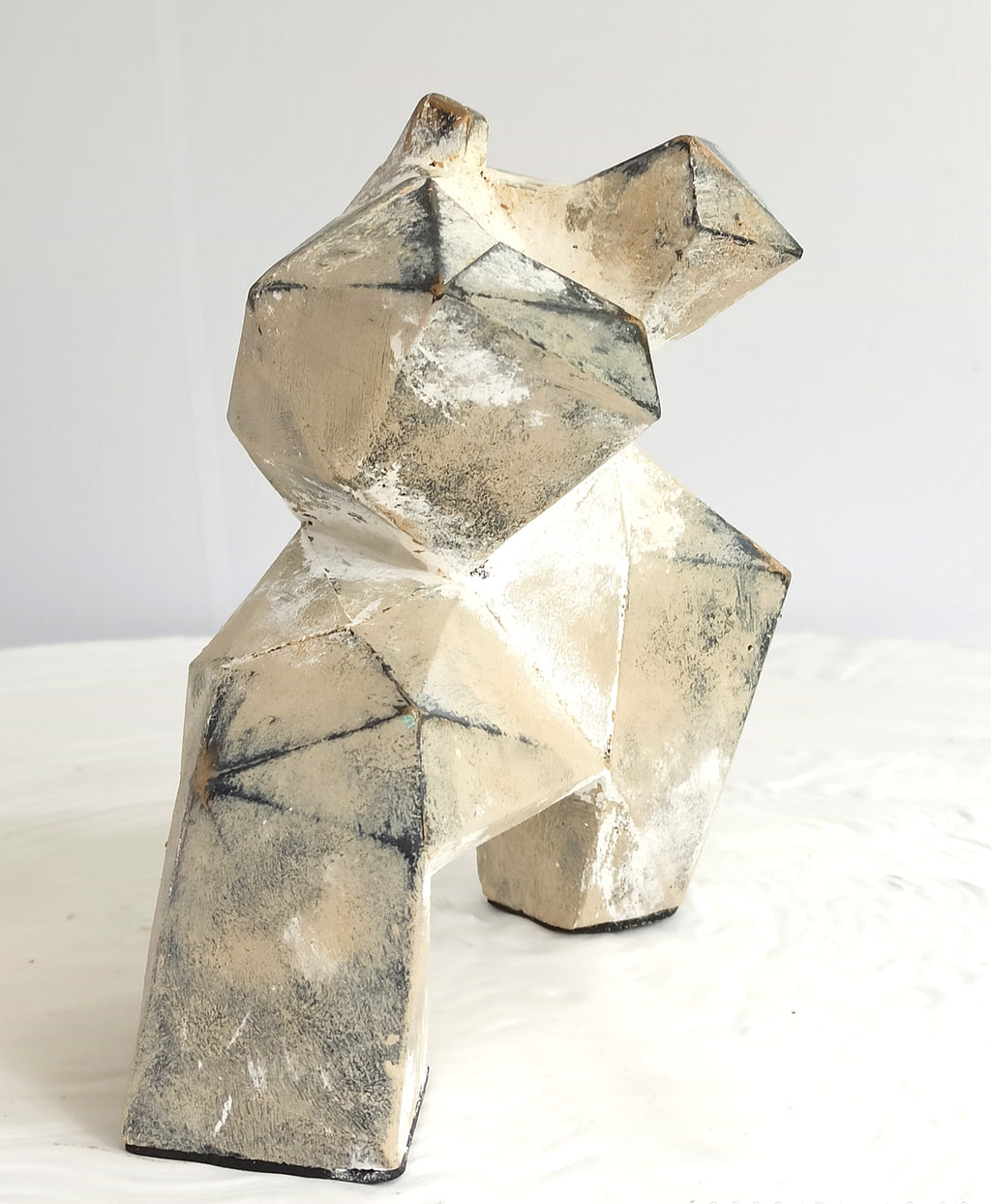 40% OFF Ash Grey Tai Chi Figure — Geometric Sculpture