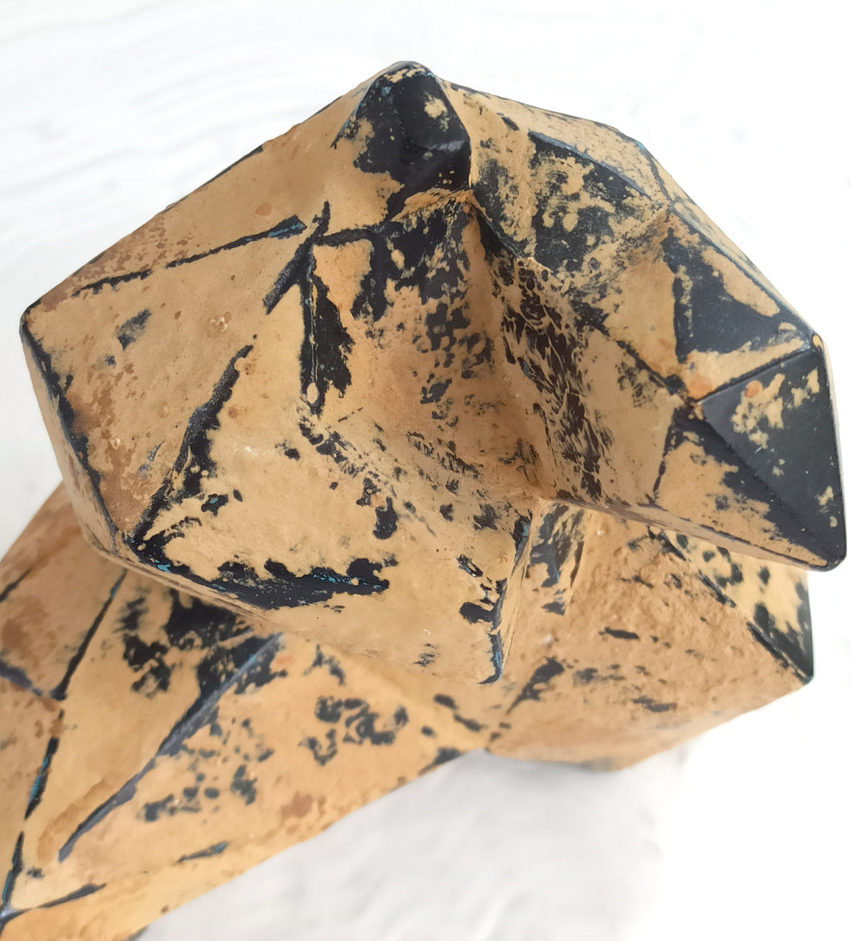 40% OFF Unearthed Ochre Tai Chi Figure — Geometric Sculpture
