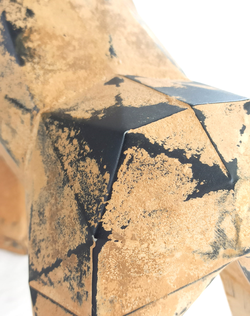 40% OFF Weathered Ochre Gorilla — Geometric Sculpture