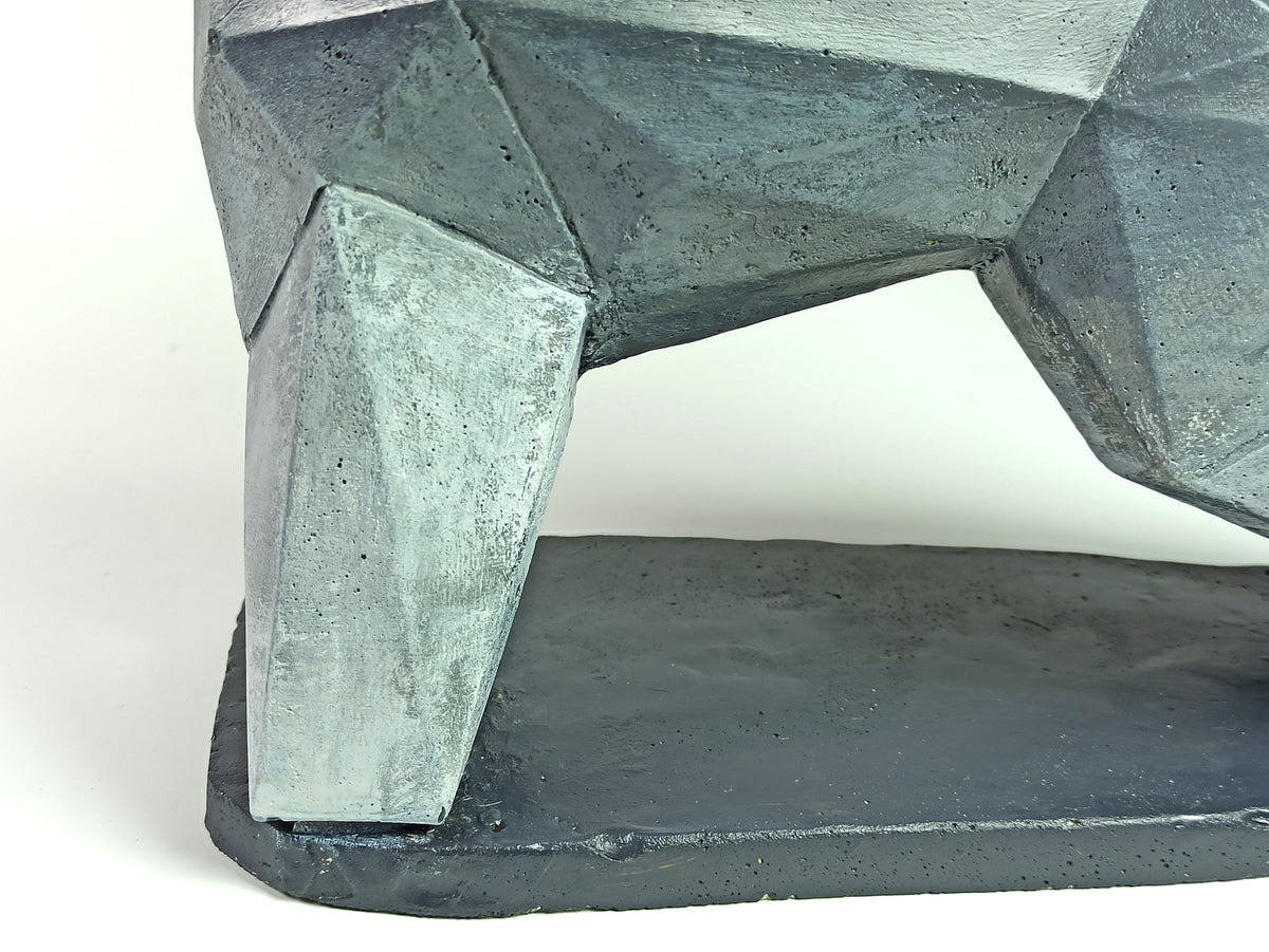 40% OFF Grey White Schnauzer — Geometric Sculpture