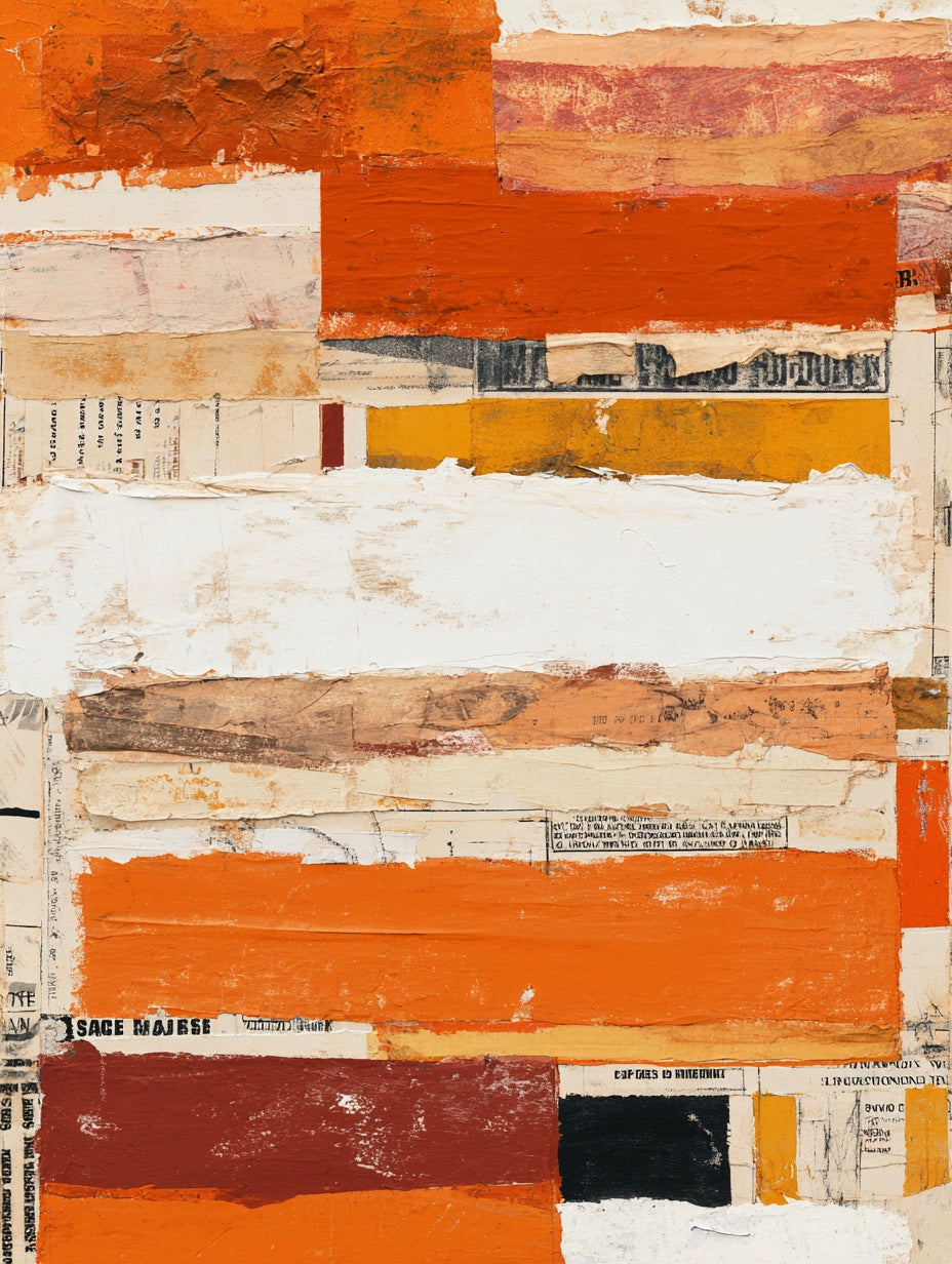 40% OFF Ember Strata Abstract — Canvas Print
