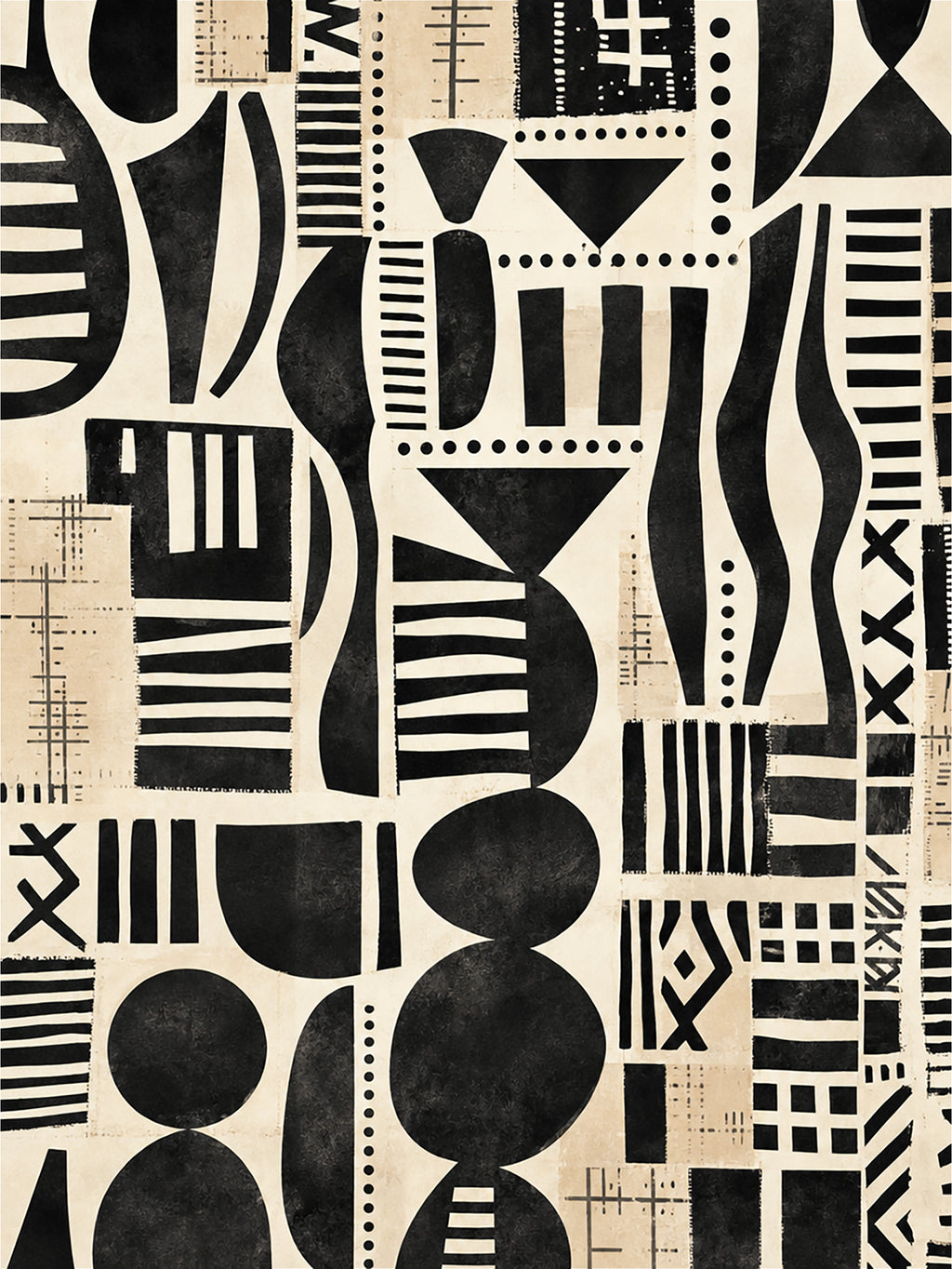 40% OFF Tribal Cipher Abstract — Canvas Print