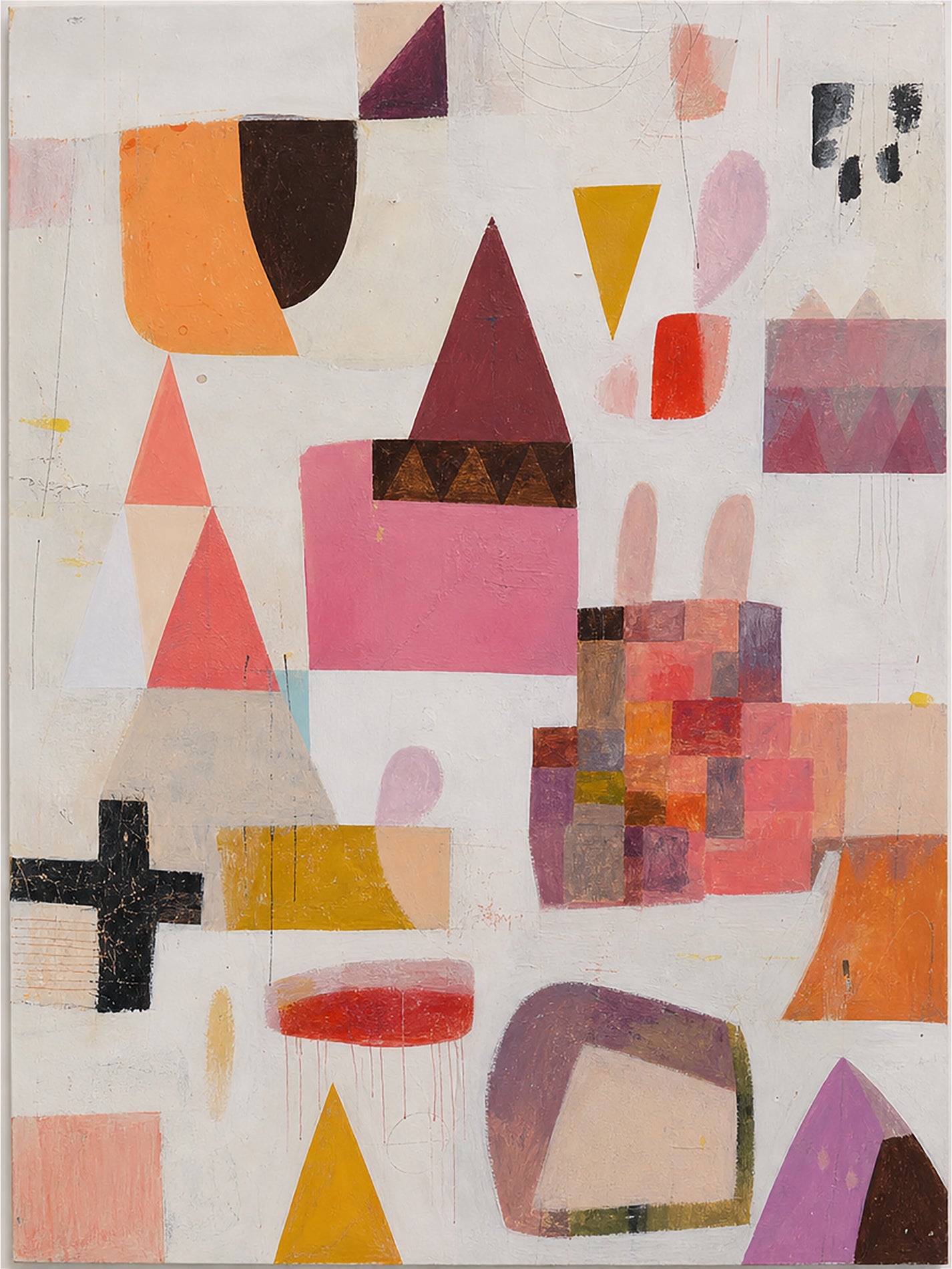 40% OFF Pastel Blocks Abstract — Canvas Print