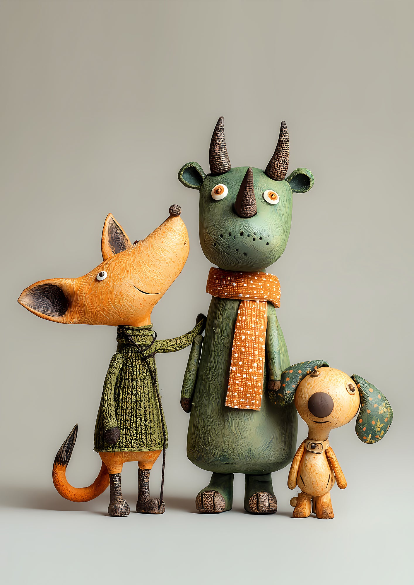 40% OFF Animal Friends Art Print – Children's Room Decor | A2 & 50×70 cm Poster