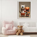 40% OFF Bear & Fox Autumn Friends Art Print | Children's Room Decor | A2 & 50×70 cm Poster