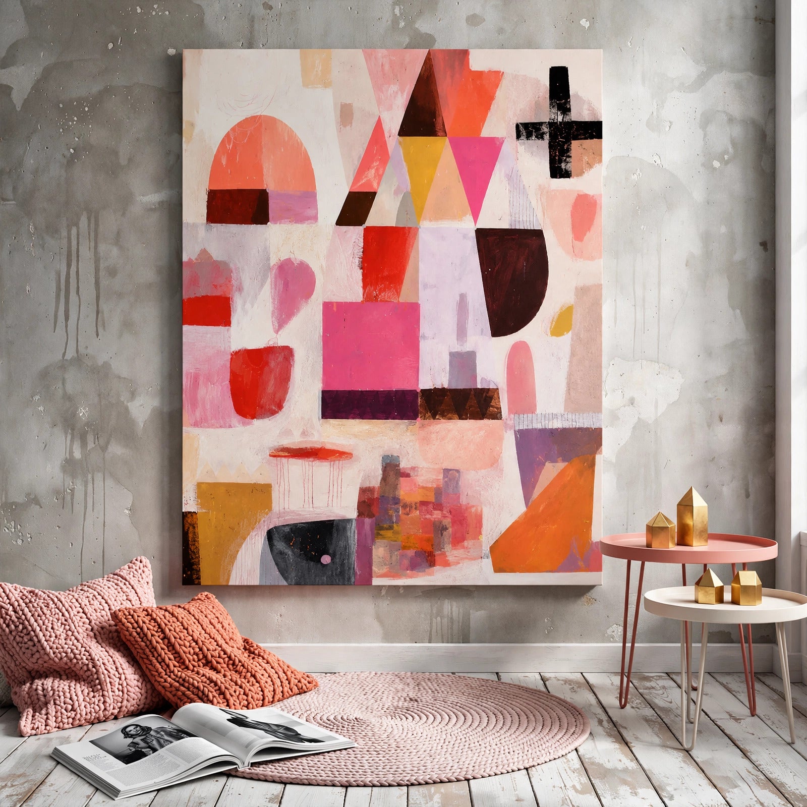 40% OFF Confetti Shapes Abstract — Canvas Print