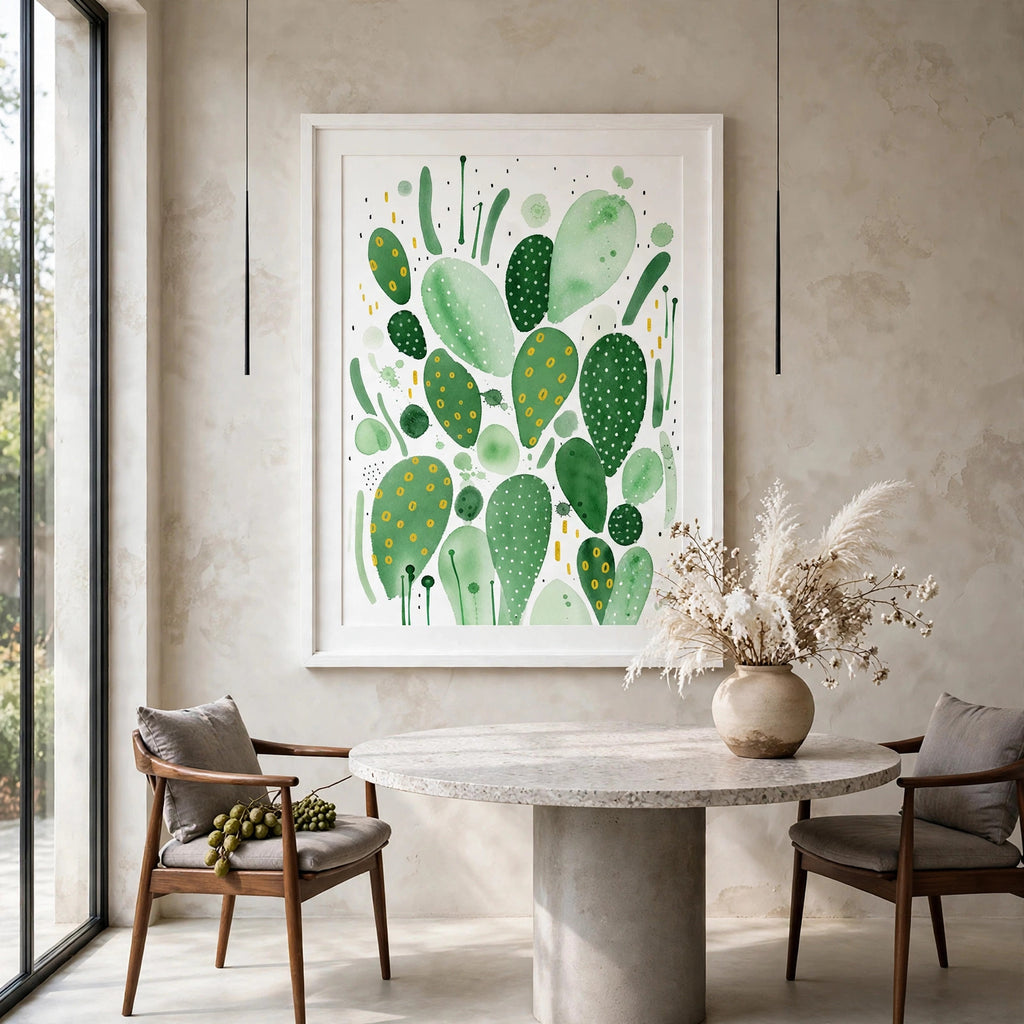40% OFF Cactus Garden Art Print | A2 & 50×70 cm Poster