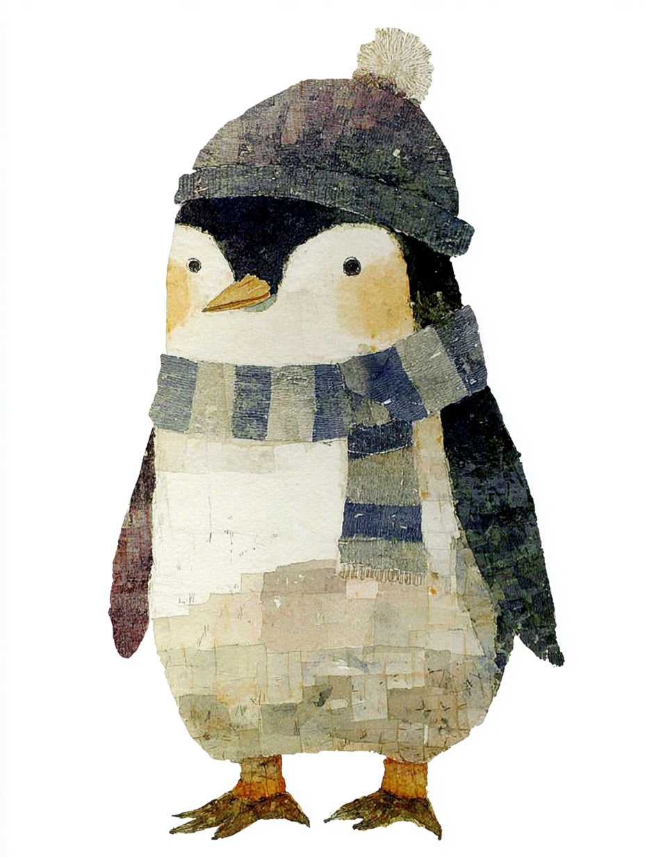 40% OFF Little Penguin Art Print | Children's Room Decor | A2 & 50×70 cm Poster