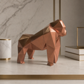 40% OFF Copper Gold Gorilla — Geometric Sculpture