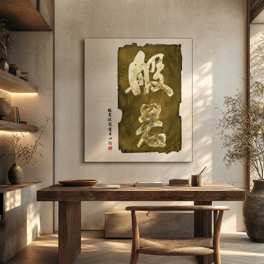 40% OFF 「般若」 "Prajna" Chinese Calligraphy — Canvas Print