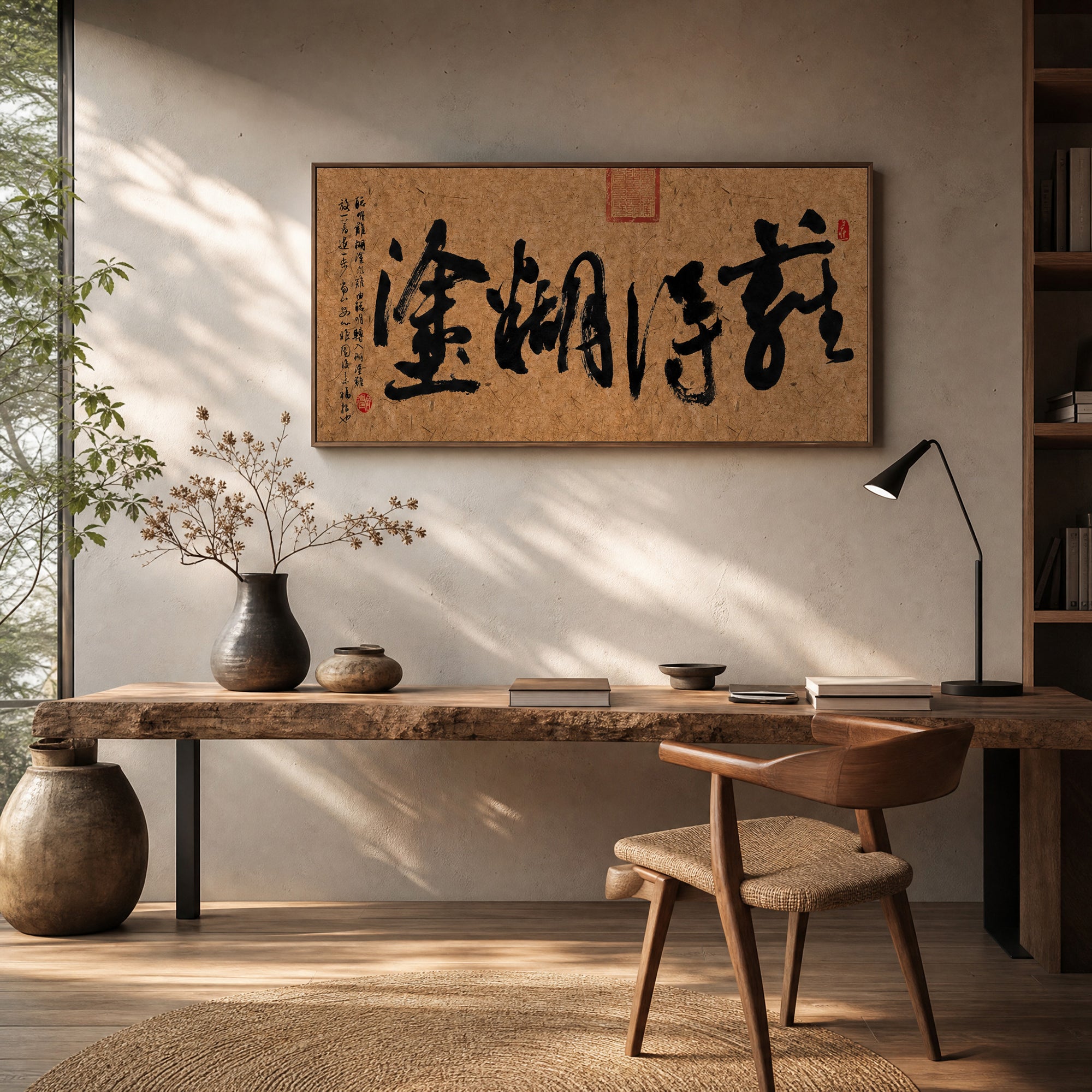 40% OFF 「難得糊塗」 "Blissful Folly" Chinese Calligraphy — Canvas Print