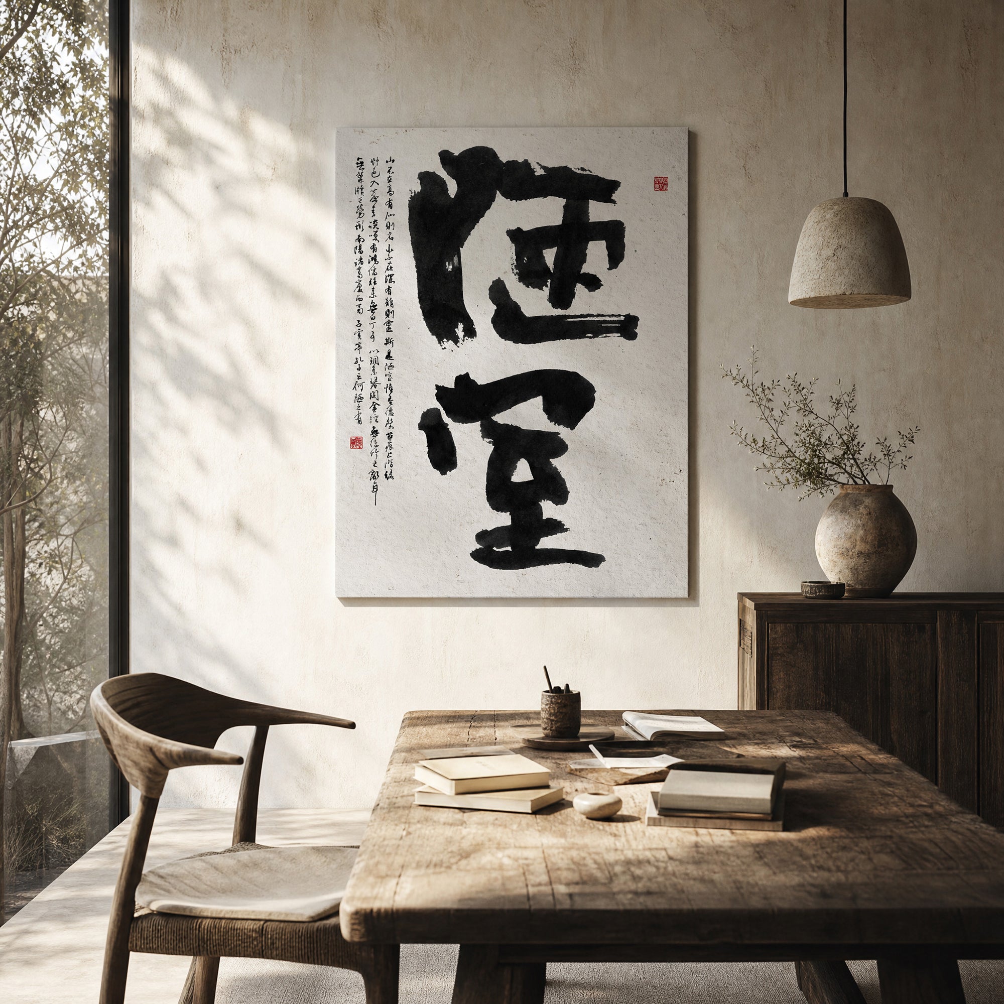 40% OFF 「陋室」 "The Humble Room" Chinese Calligraphy — Canvas Print