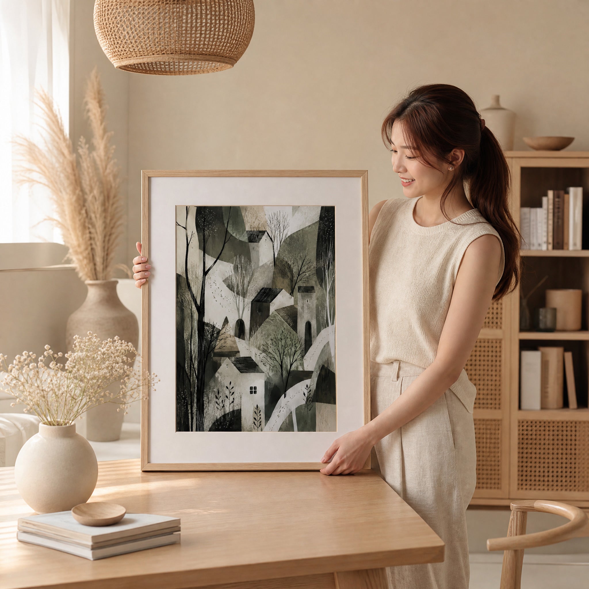 40% OFF Nordic Village Art Print | A2 & 50×70 cm Poster