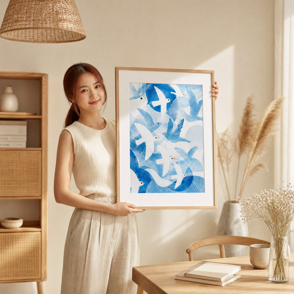 40% OFF Seagull Chorus Abstract — Canvas Print
