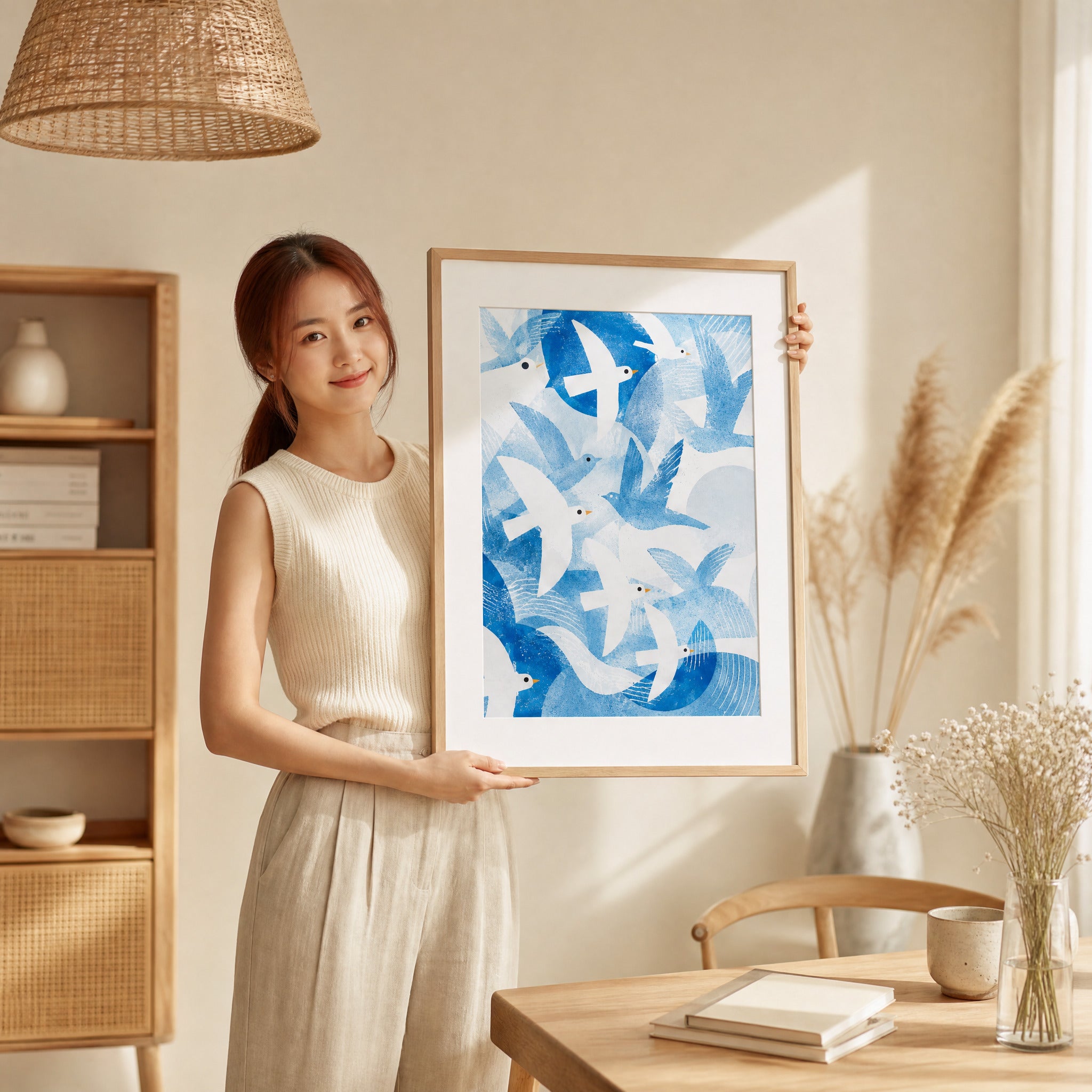 40% OFF Seagull Chorus Abstract — Canvas Print