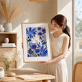 40% OFF Blue Poppy Garden Art Print | A2 & 50×70 cm Poster