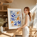 40% OFF Blue Poppy Garden Art Print | A2 & 50×70 cm Poster