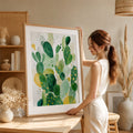 40% OFF Cactus Bloom Art Print | A2 & 50×70 cm Poster