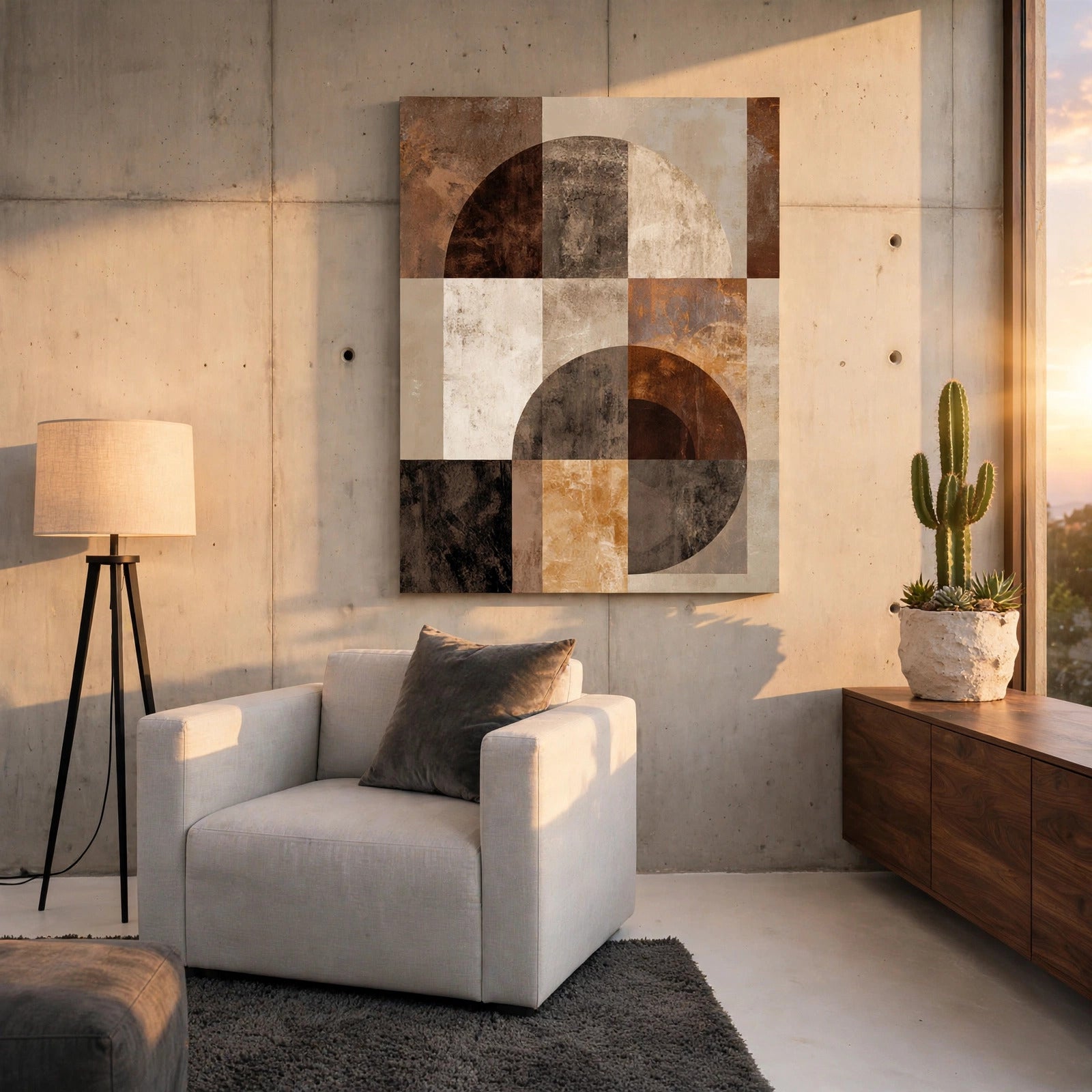 40% OFF Earthen Arcs Abstract — Canvas Print