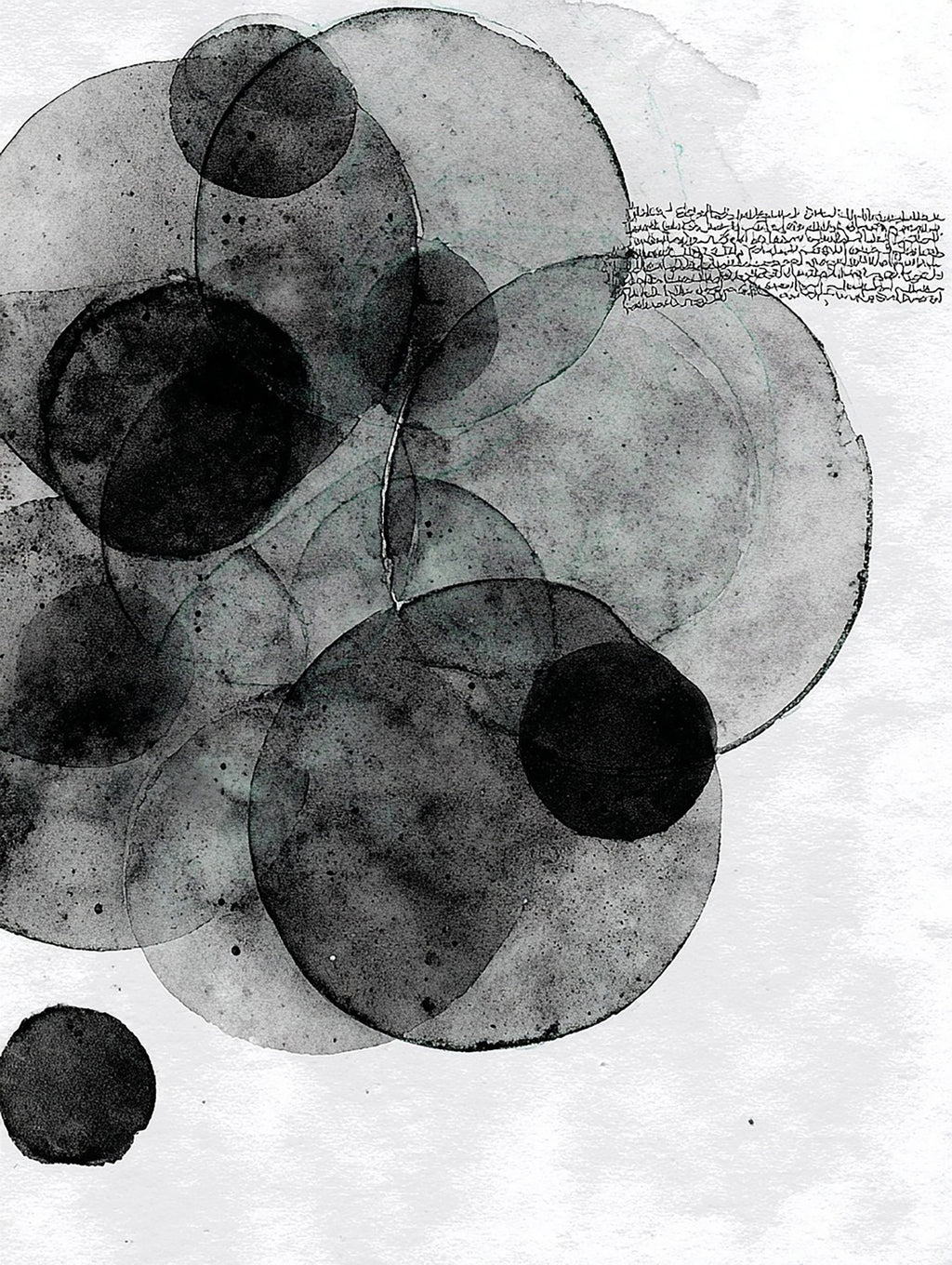 40% OFF Ink Orbits Abstract — Canvas Print