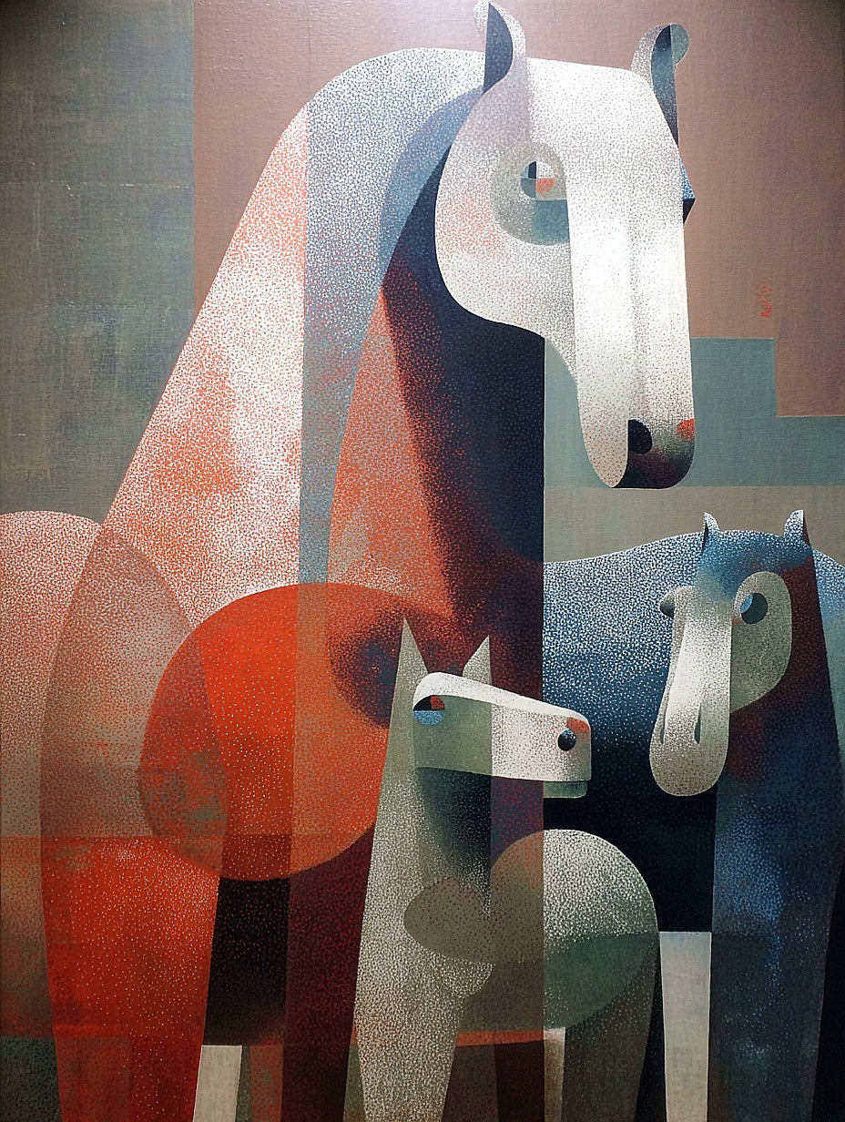 40% OFF Geometric Herd Abstract | A2 & 50×70 cm Poster