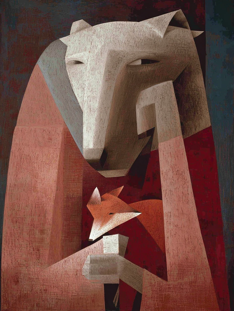 40% OFF Bear & Fox Abstract | A2 & 50×70 cm Poster